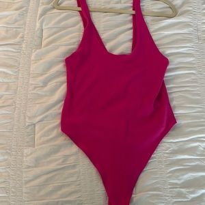 Never worn hot pink bodysuit!